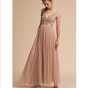 BHLDN Avery Gown in Blush